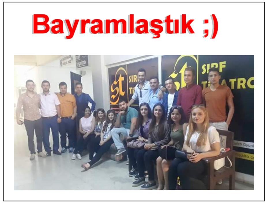 Bayramlaştık