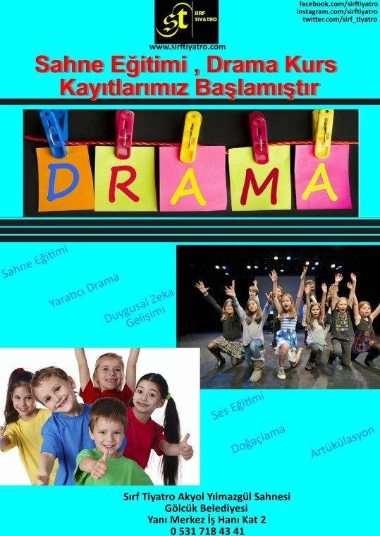 DRAMA KURSLARI BAŞLIYOR
